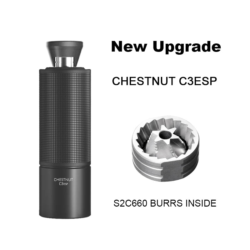 TIMEMORE Chestnut C3S / C3ESP Manual Coffee Grinder — All-Metal Body, S2C Burr, Portable