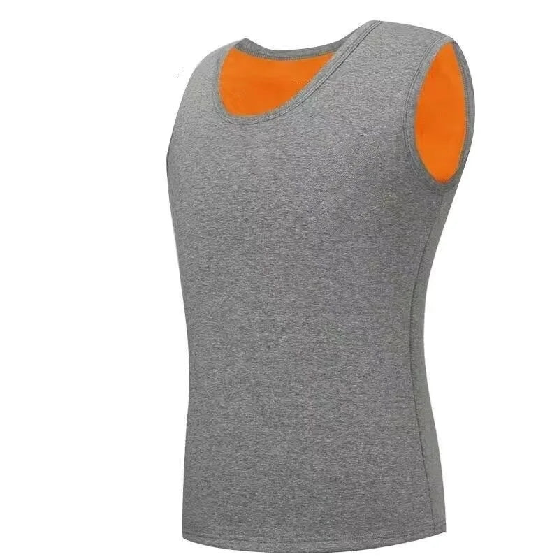 1pcs Men Thermal Underwear Man Sleeveless Vest Autumn WinterThermo Lingerie Men's Warm Top Thickening Thermo Vest Undershirt