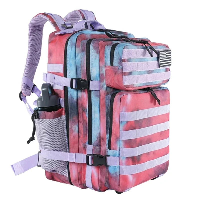 45L Tactical MOLLE Backpack | Waterproof Nylon, Softback