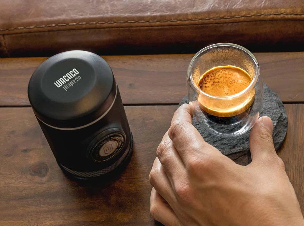 WACACO Picopresso Portable Espresso Maker — 18-Bar Pressure, Compact Travel Coffee Machine
