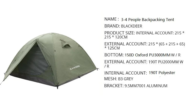 Blackdeer Archeos 2-3 Person | 4-Season Winter Skirt Tent Waterproof