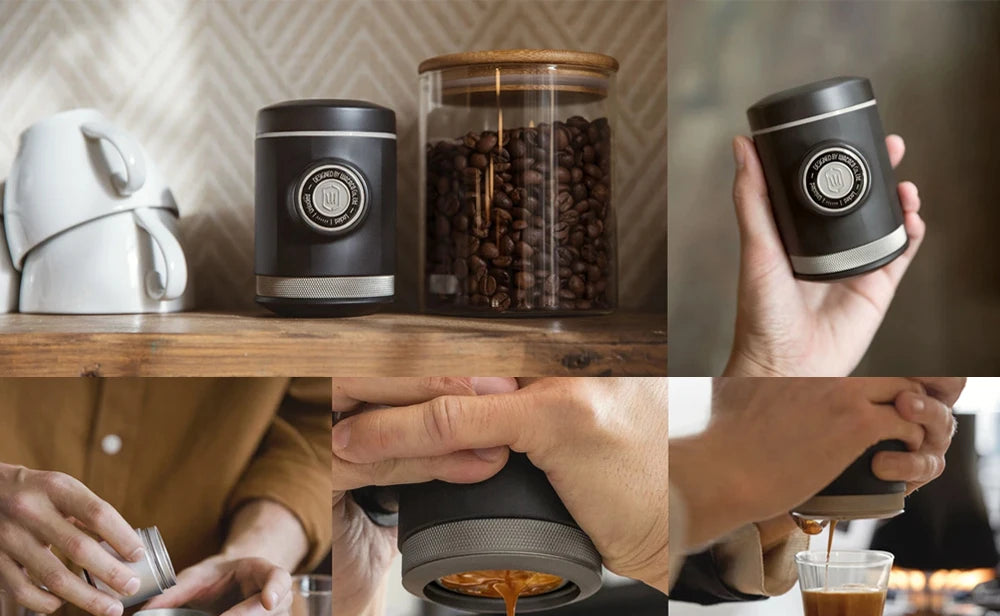 WACACO Picopresso Portable Espresso Maker — 18-Bar Pressure, Compact Travel Coffee Machine