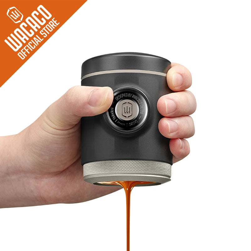 WACACO Picopresso compact portable espresso maker with naked portafilter