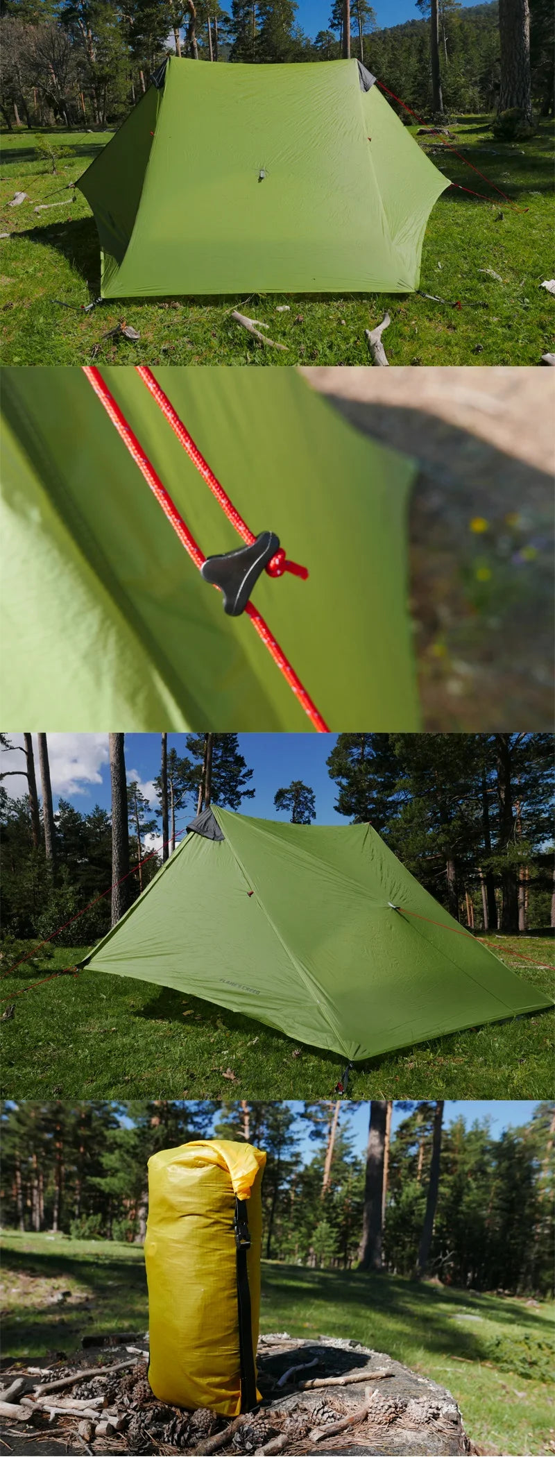 FLAME'S CREED LanShan 2 Person Tent | Ultralight 15D Silnylon Camping