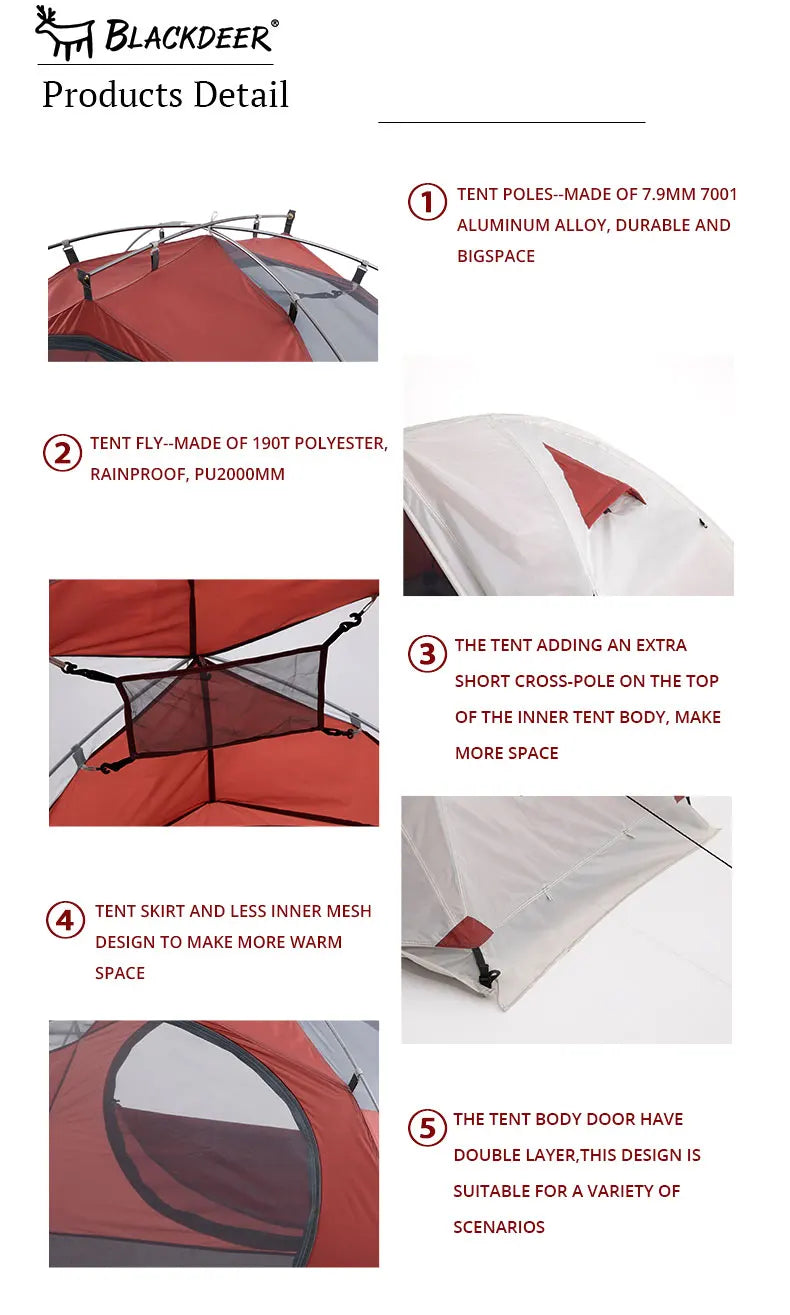 Blackdeer Archeos 2-3 Person | 4-Season Winter Skirt Tent Waterproof