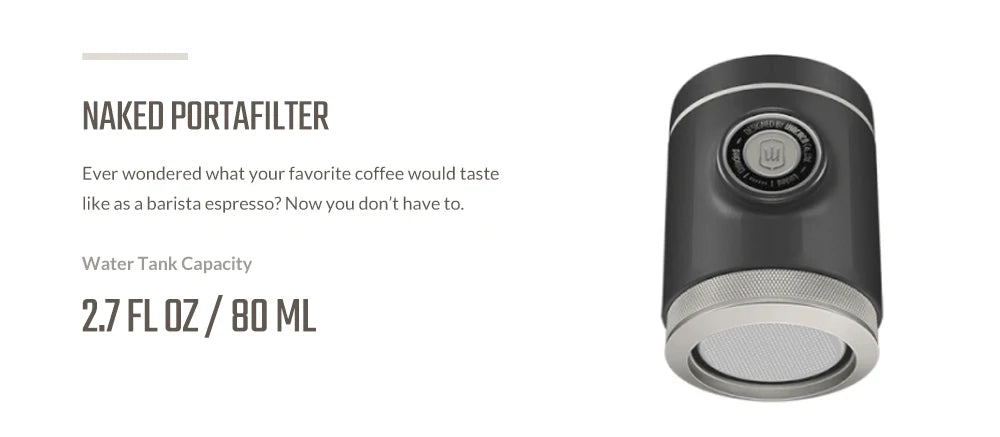 WACACO Picopresso Portable Espresso Maker — 18-Bar Pressure, Compact Travel Coffee Machine