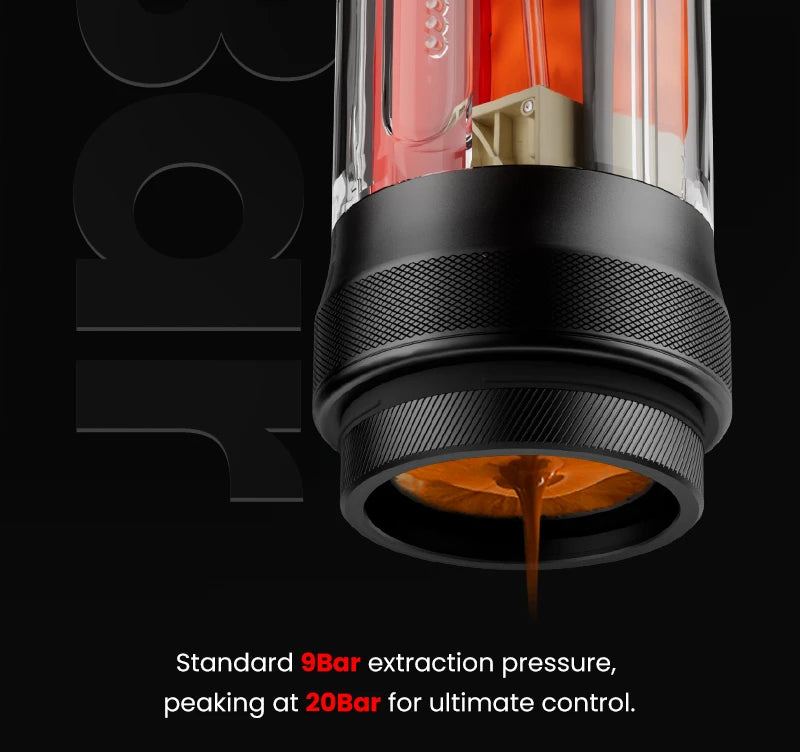 MHW-3BOMBER X-Press58 Portable Espresso Machine — USB Electric, 58mm, Travel & Camping Coffee Maker