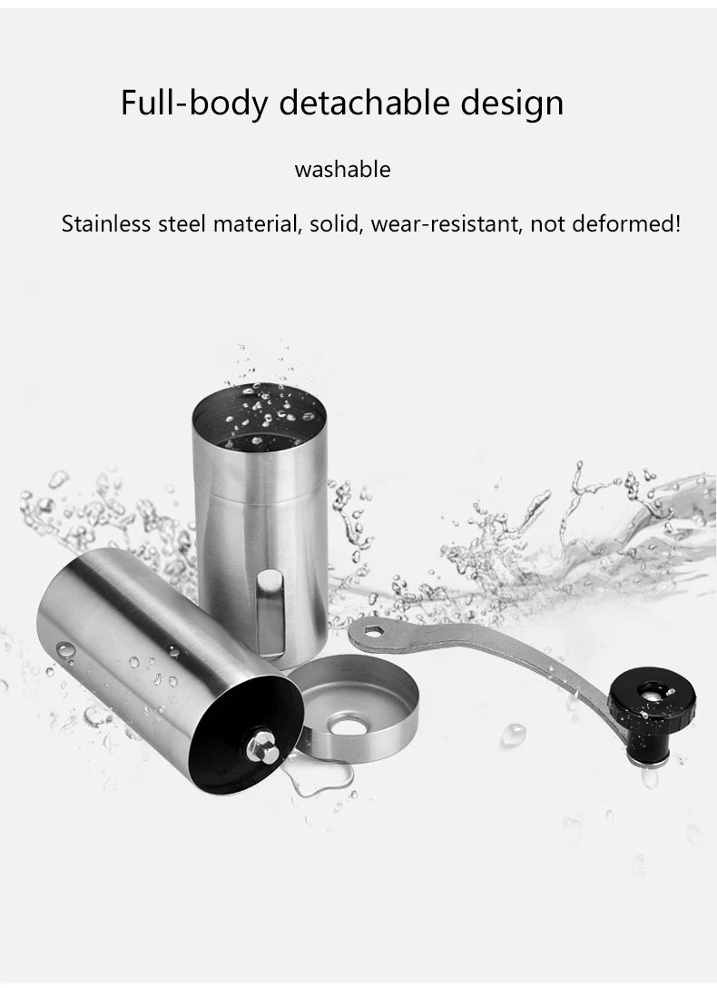 Portable Manual Coffee Grinder with Ceramic Burr