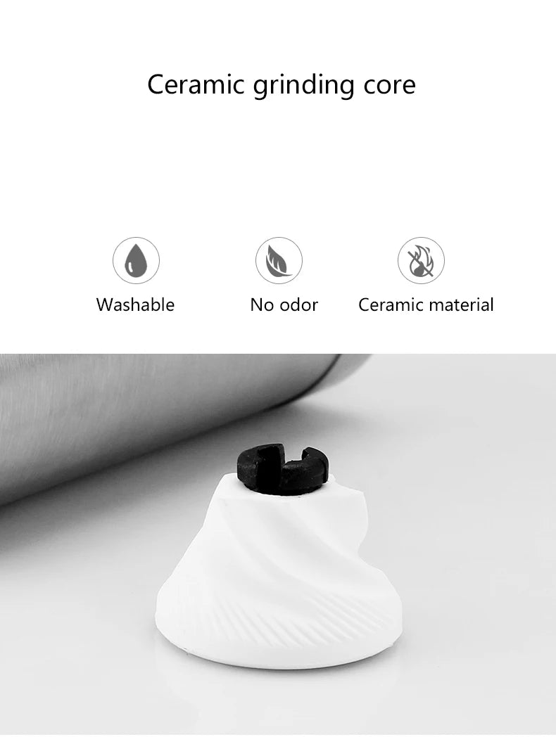 Portable Manual Coffee Grinder with Ceramic Burr