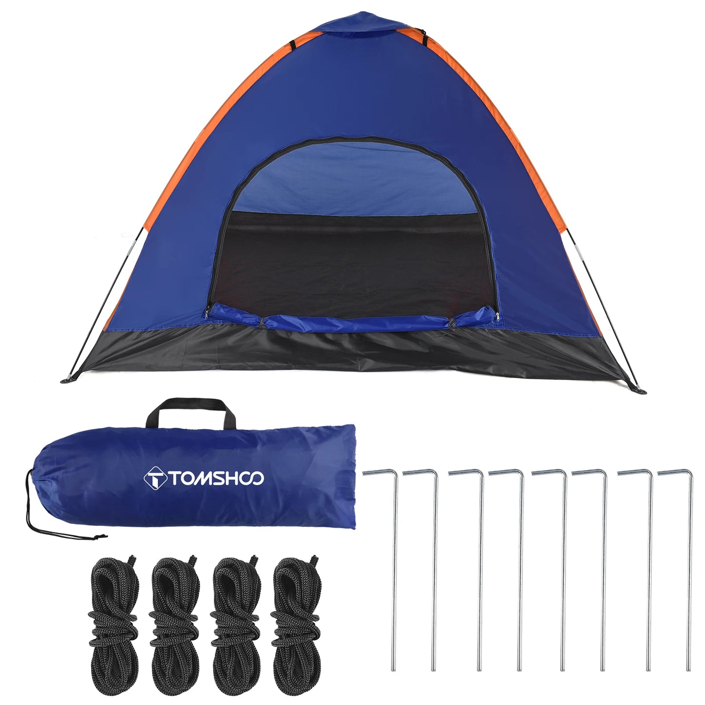 3-4 Person Lightweight Camping Tent | Rain Fly, Fiberglass Poles
