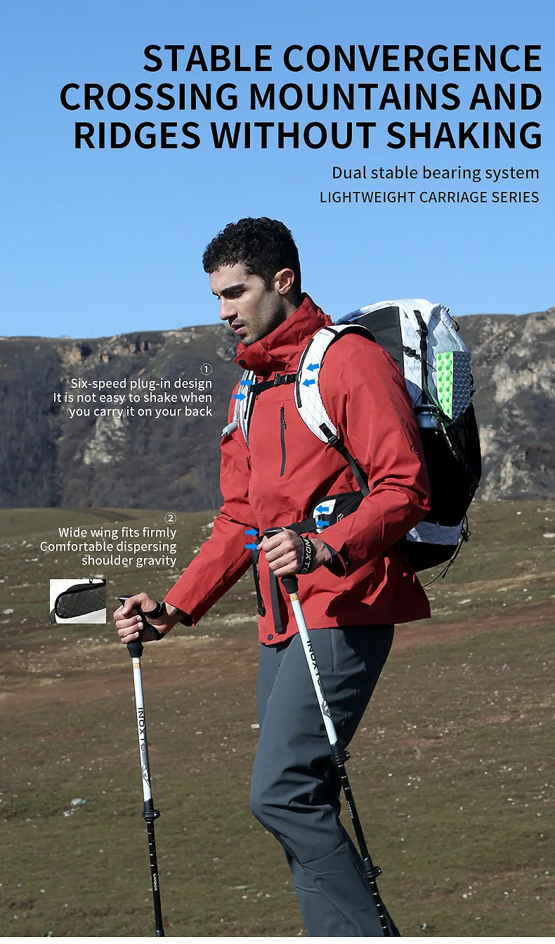 45L Hiking Internal Frame Backpack | Rain Cover, Lightweight