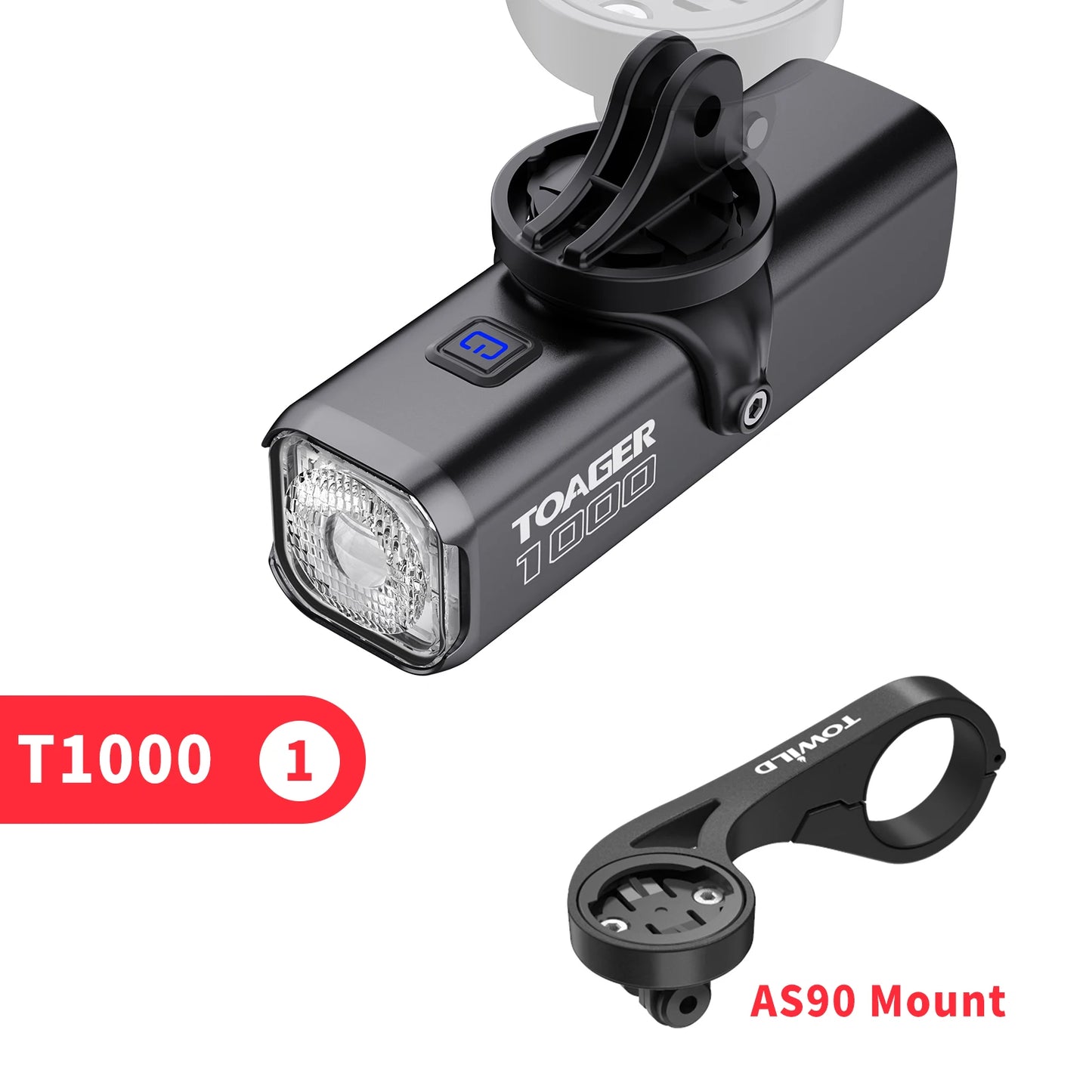 TOAGER 1000LM Bike Light Front Lamp Type C Rechargeable LED 21700 4500mAh Bicycle Light IPX6 Bicycle headlights Bike Accessories