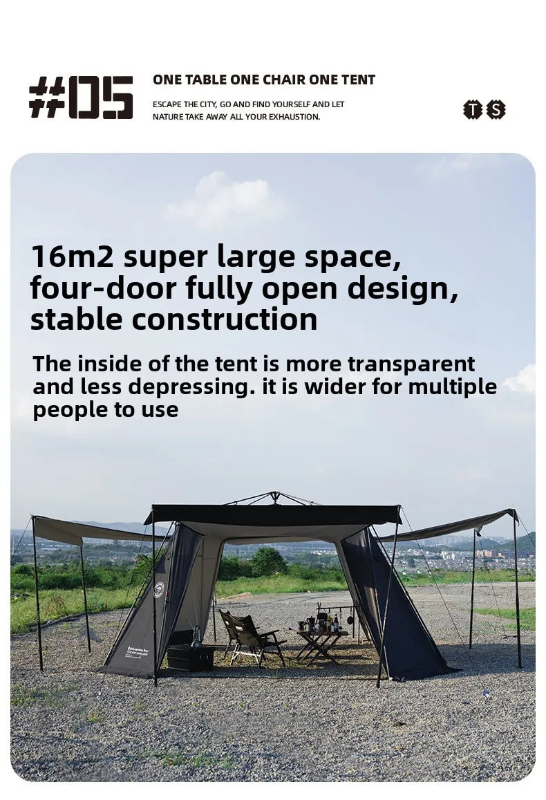 ShineTrip Auto Dome 05 Tent | Quick Setup, 4-Season, Silver UV