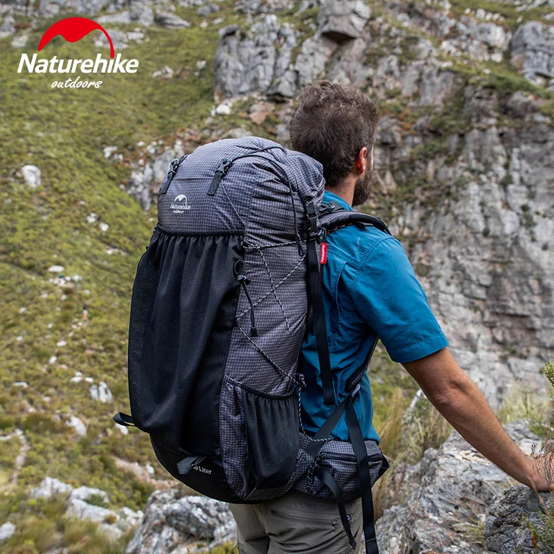Naturehike Rock Series Hiking Backpack | 40L / 60L, Rain Cover, 420D Nylon
