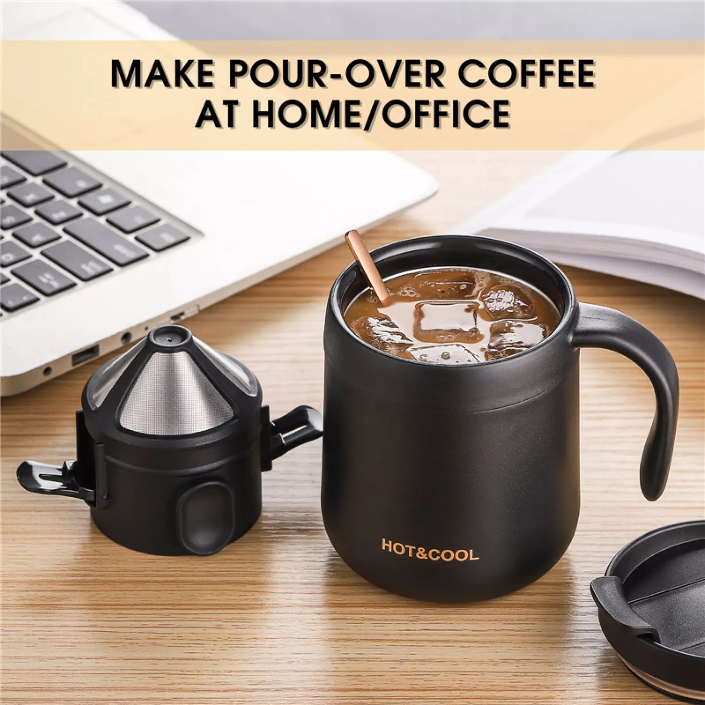 Stainless Steel Pour-Over Coffee Dripper