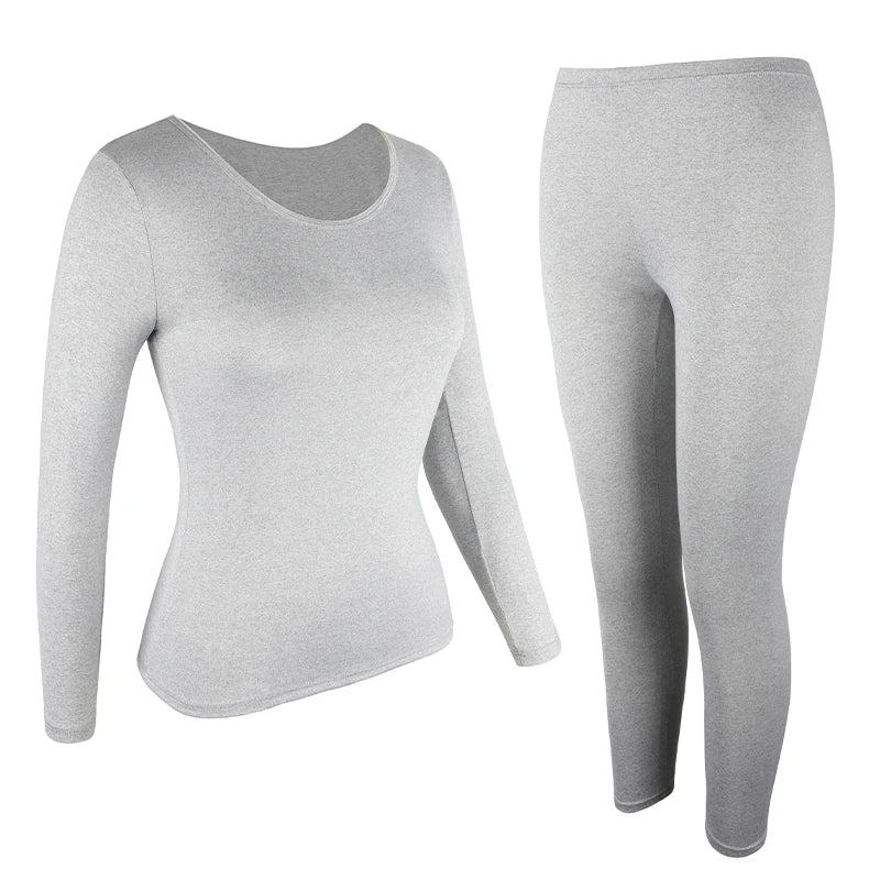 Women Thermal Underwear Set 2 Pack Long Johns Ultra Soft Fleece Lined Base Layer Keep Warm Cold Weather Top Bottom