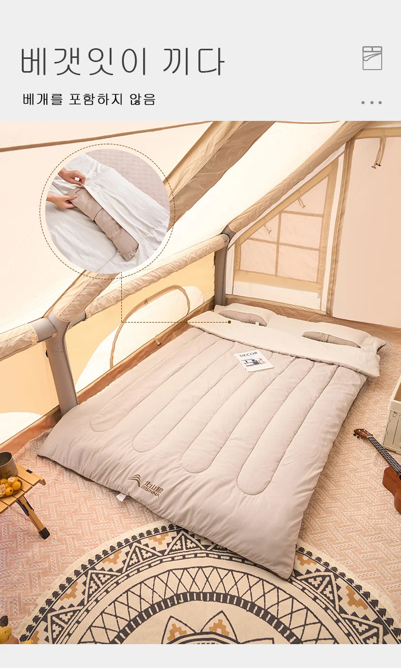 BISINNA 2 Person Camping Sleeping Bag Portable Detachable Sleeping Bag for Travel Outdoor Hiking