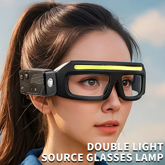 XTE COB Glasses Headlamp | 500LM, Touch Sensor, Dual Beam, USB-C