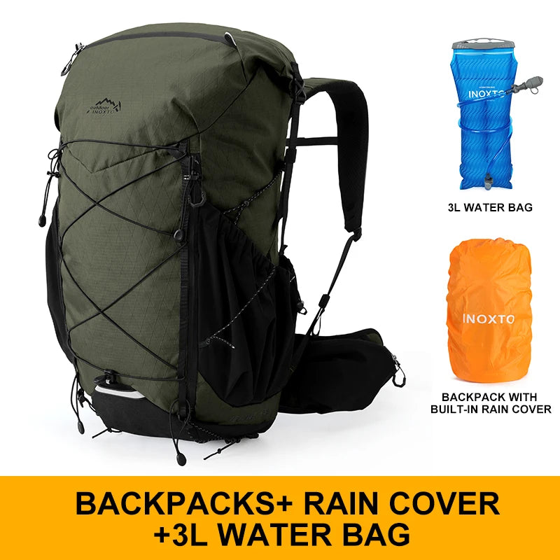 45L Hiking Internal Frame Backpack | Rain Cover, Lightweight