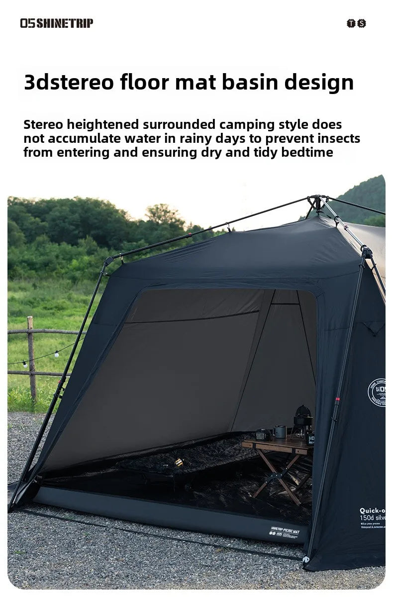 ShineTrip Auto Dome 05 Tent | Quick Setup, 4-Season, Silver UV