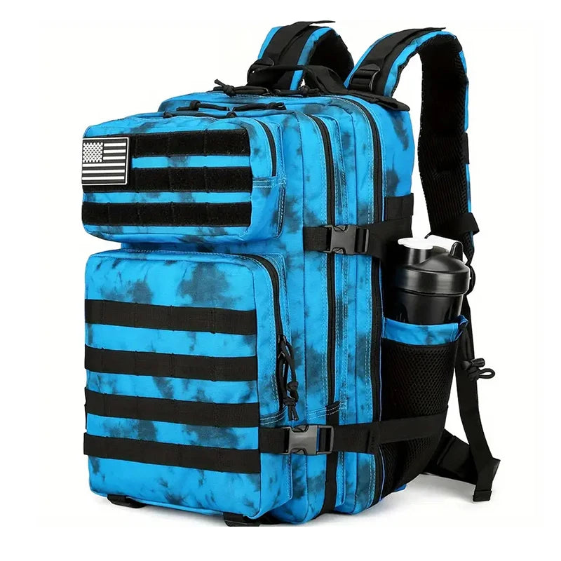 45L Tactical MOLLE Backpack | Waterproof Nylon, Softback