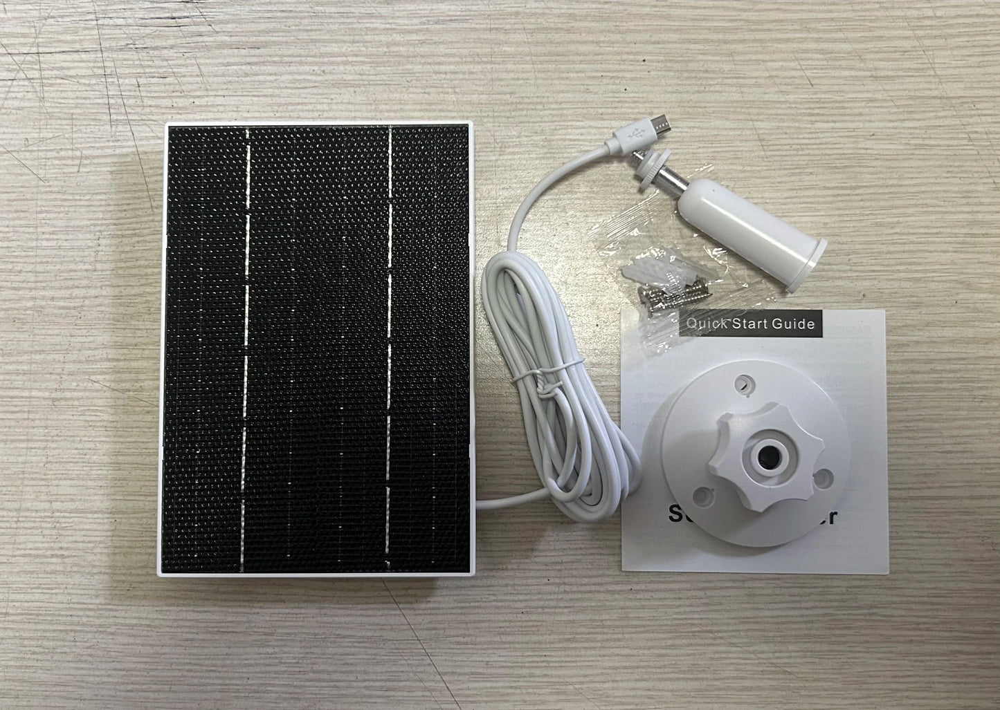10W 5V Solar Battery Charger For Security Camera Portable Solar Power Panel With Micro USB Type-C Output Solar Panel Charger Kit