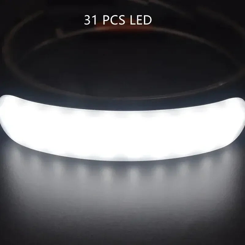 Floodlight LED Headlamp USB Rechargeable 18650 Battery High Power Flashlight Outdoor Waterproof Portable Work Headlight Fishing