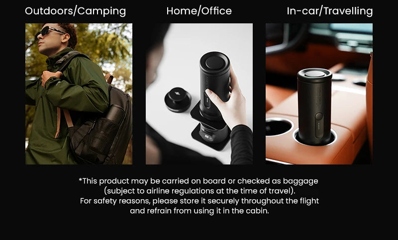 MHW-3BOMBER X-Press58 Portable Espresso Machine — USB Electric, 58mm, Travel & Camping Coffee Maker