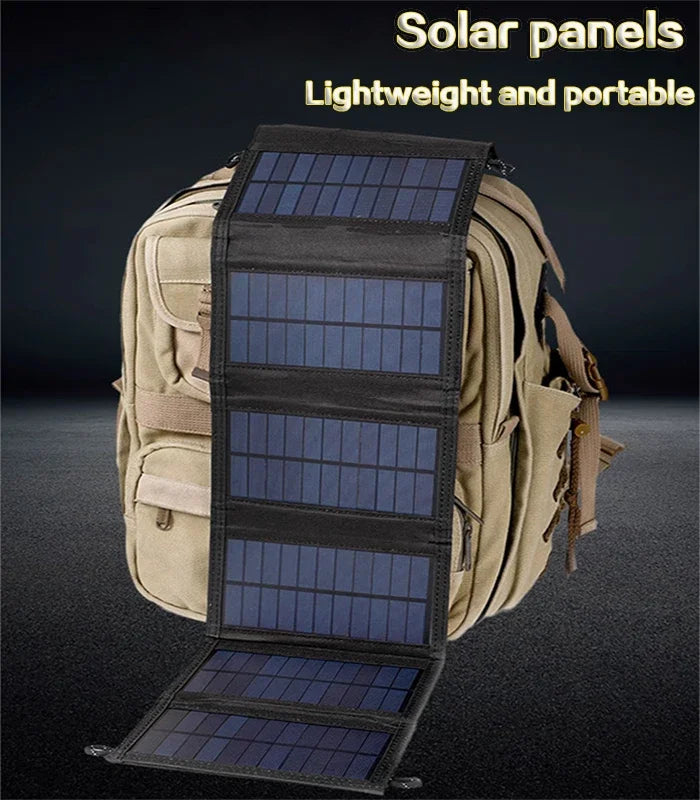 6 fold 800W Foldable solar panel 20w/h portable solar panels Fast charger USB 5V DC Full time solar panel mobile power supply