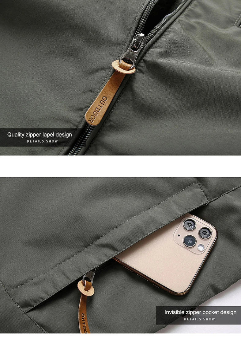 Waterproof Windbreaker Jackets Men Naturehike Casual Hiking Tactical Jacket Women Multi-pocket Hooded Fishing Windproof Coat