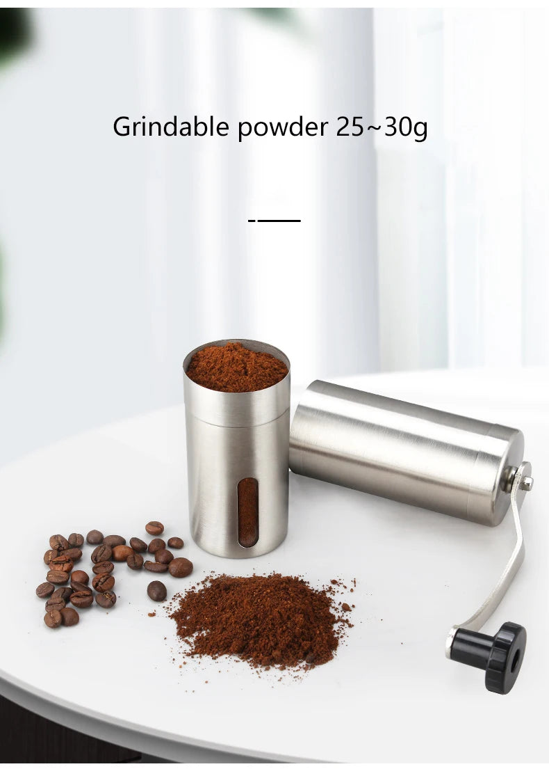 Portable Manual Coffee Grinder with Ceramic Burr