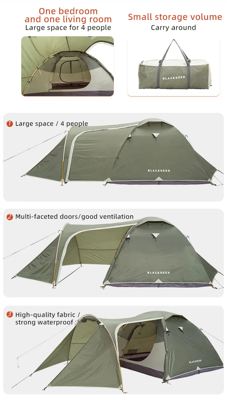 Blackdeer Archeos 2-3 Person | 4-Season Winter Skirt Tent Waterproof