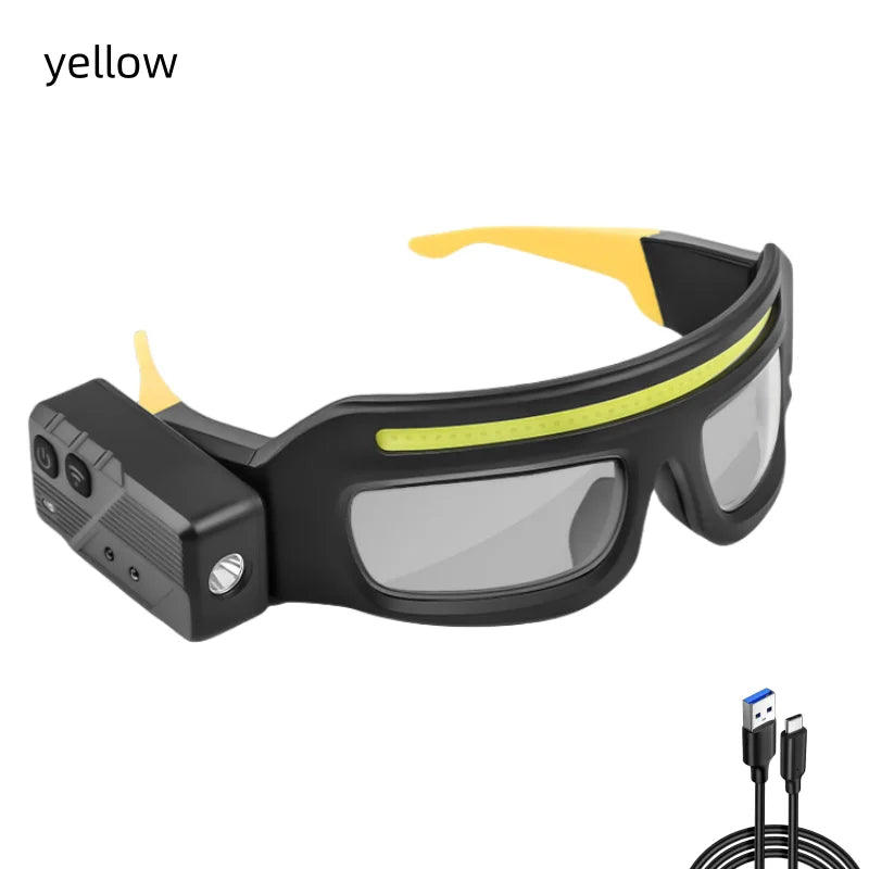 XTE COB Glasses Headlamp | 500LM, Touch Sensor, Dual Beam, USB-C