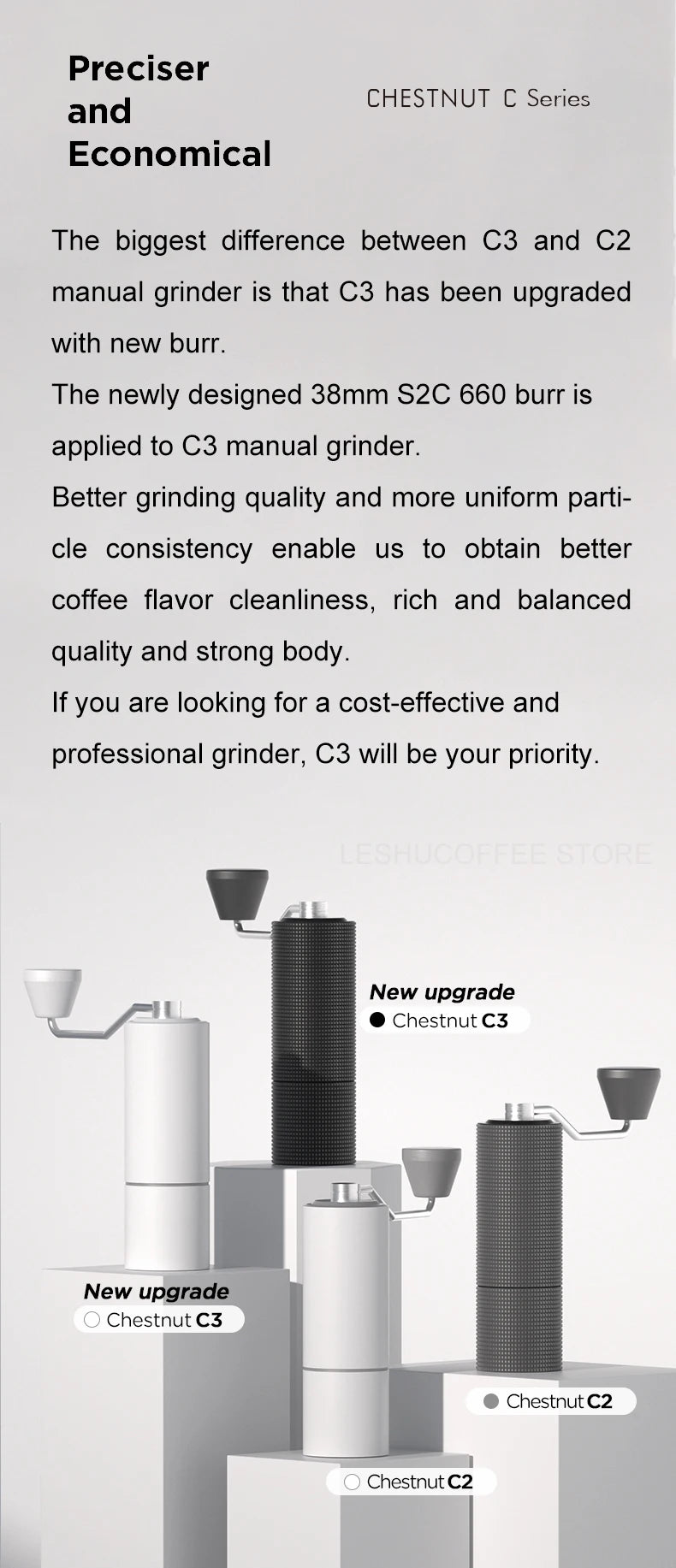 TIMEMORE Chestnut C3 Manual Coffee Grinder