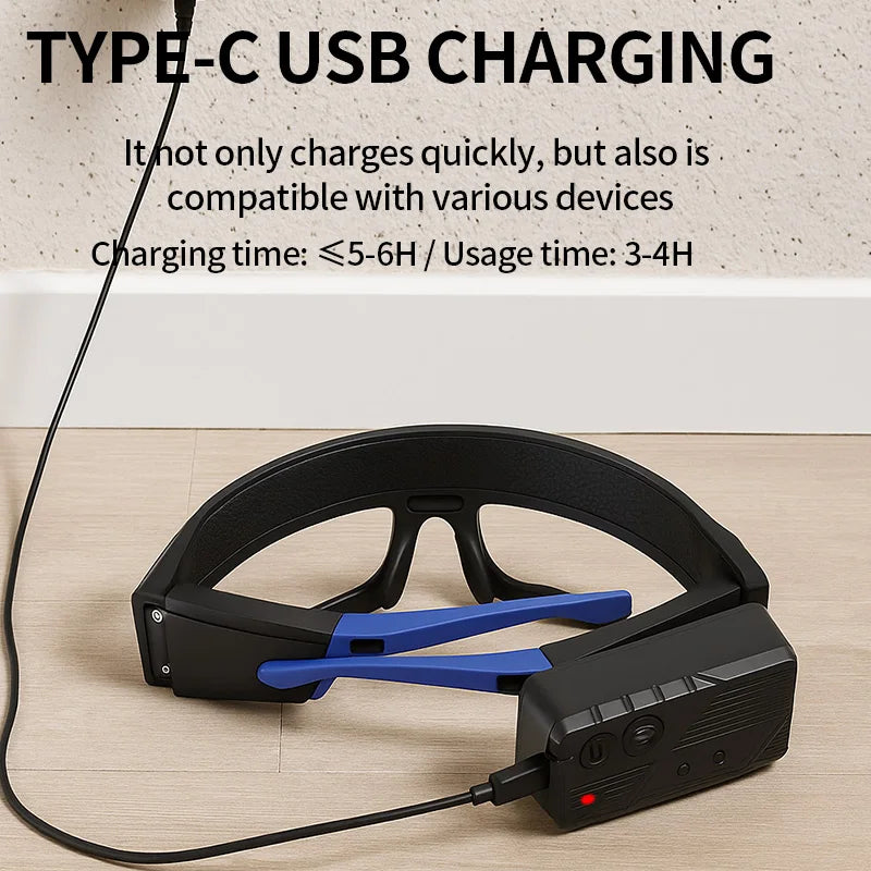 XTE COB Glasses Headlamp | 500LM, Touch Sensor, Dual Beam, USB-C