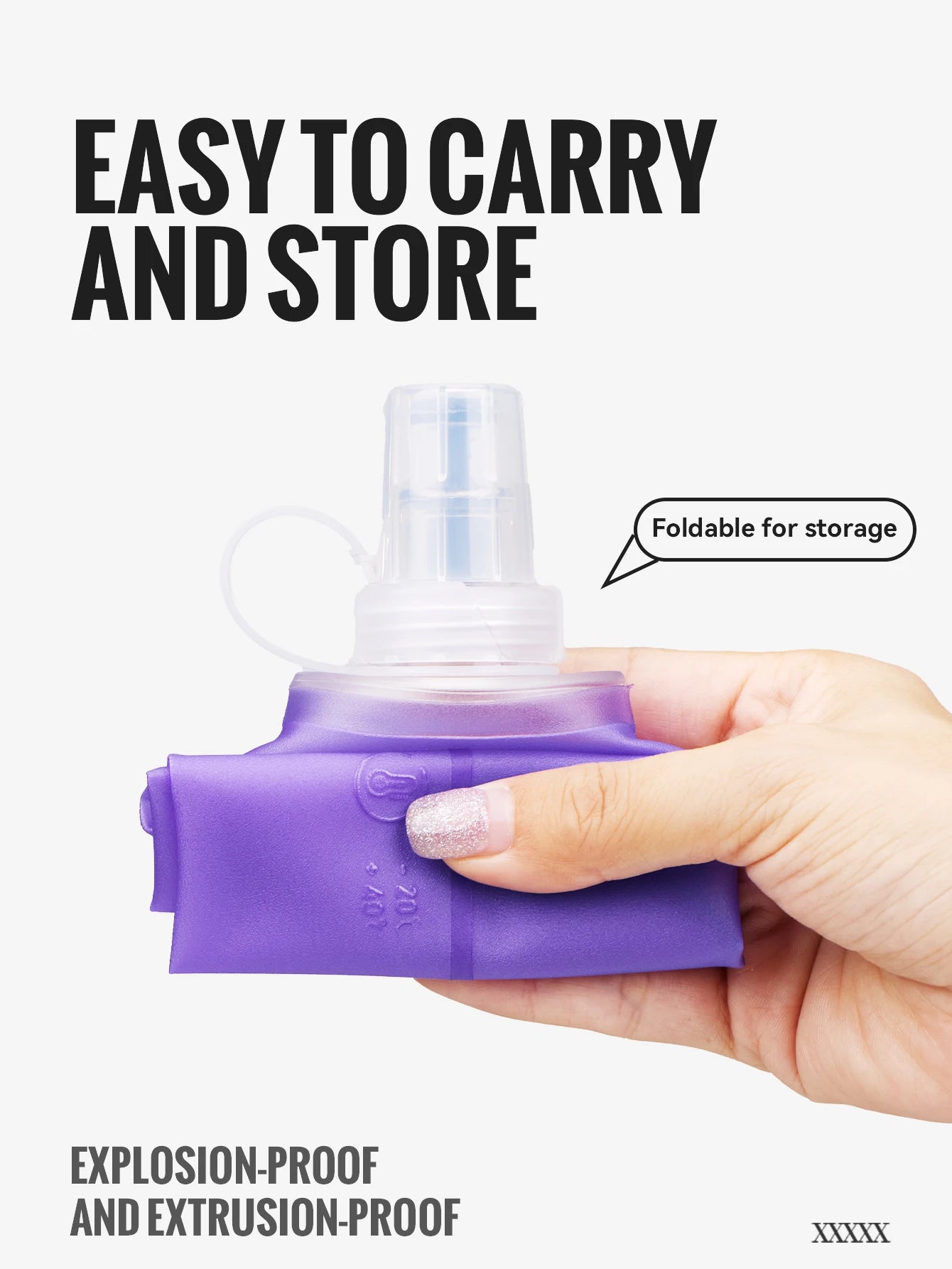 WRELS Collapsible Water Bottle BPA Free Silicone Foldable Soft Flask Outdoor Sport Portable Water Bag Running Camping Water Bag