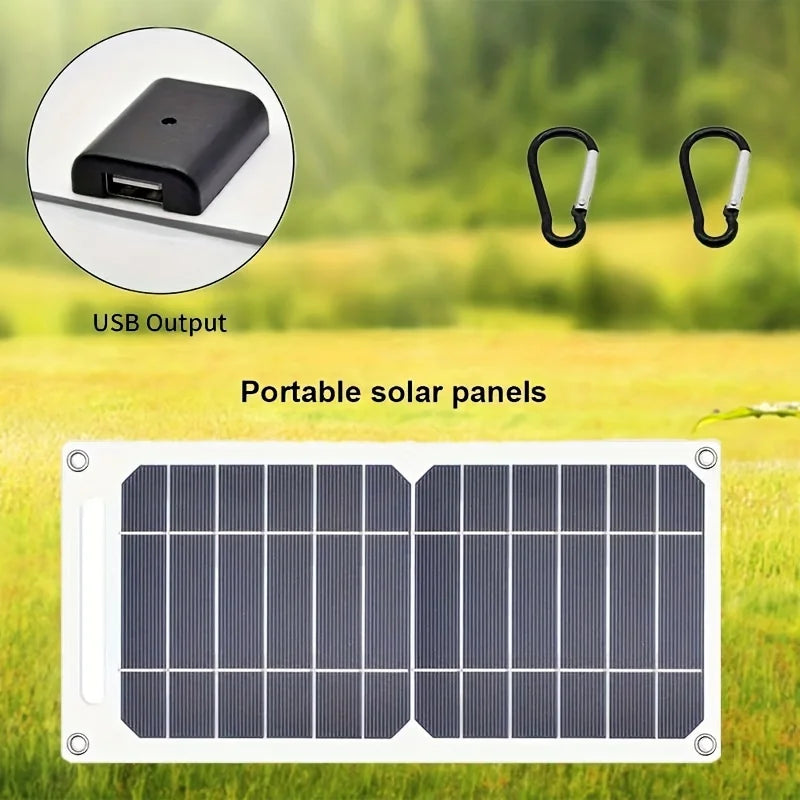 30W Sunpower Portable Solar Panel 5V Solar Plate WithUSB Safe Stabilize Charger ForPower Bank Phone Outdoor Camping Home RV Gift