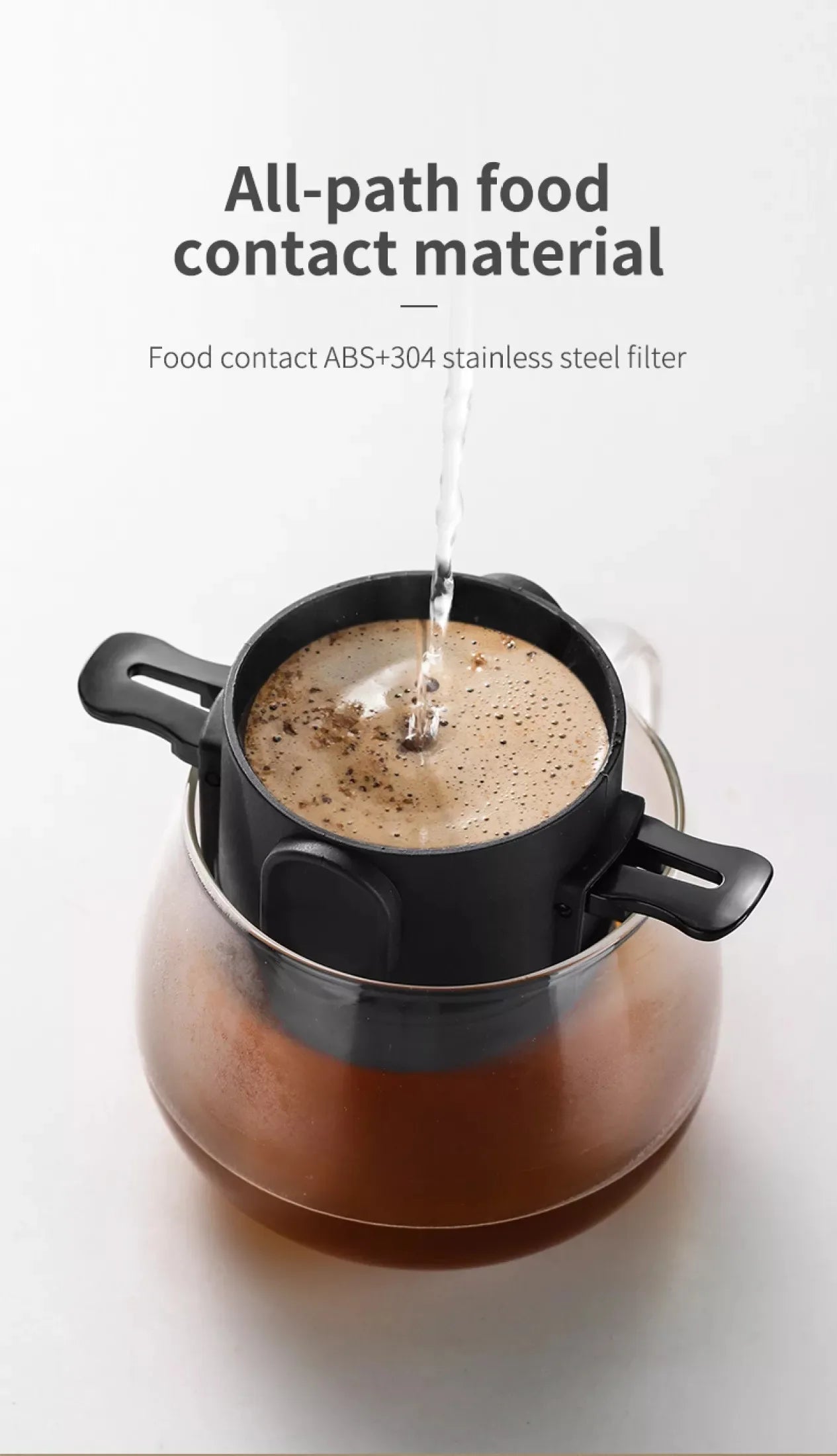 Stainless Steel Pour-Over Coffee Dripper