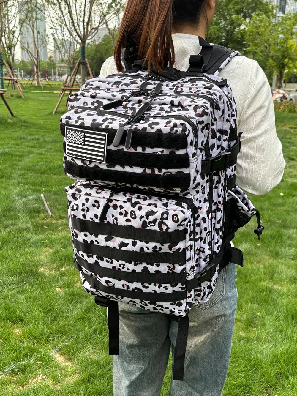 45L Tactical MOLLE Backpack | Waterproof Nylon, Softback