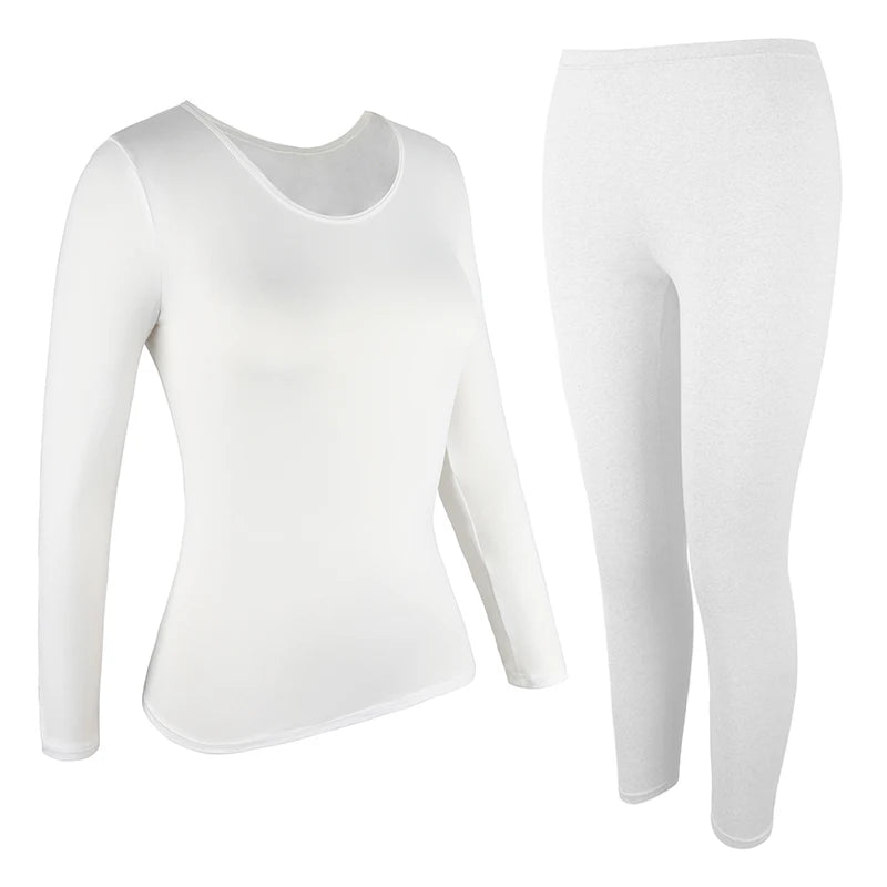 Women Thermal Underwear Set 2 Pack Long Johns Ultra Soft Fleece Lined Base Layer Keep Warm Cold Weather Top Bottom