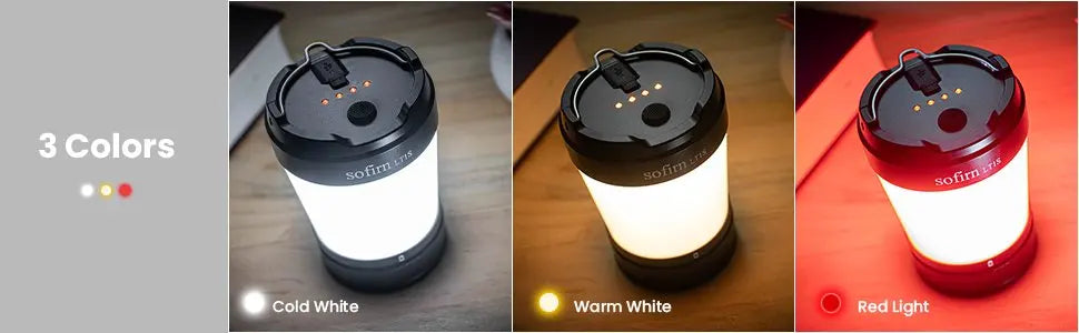 Sofirn LT1S LED Camping Lantern | 2700K-6500K Tunable, USB-C, Military-Grade