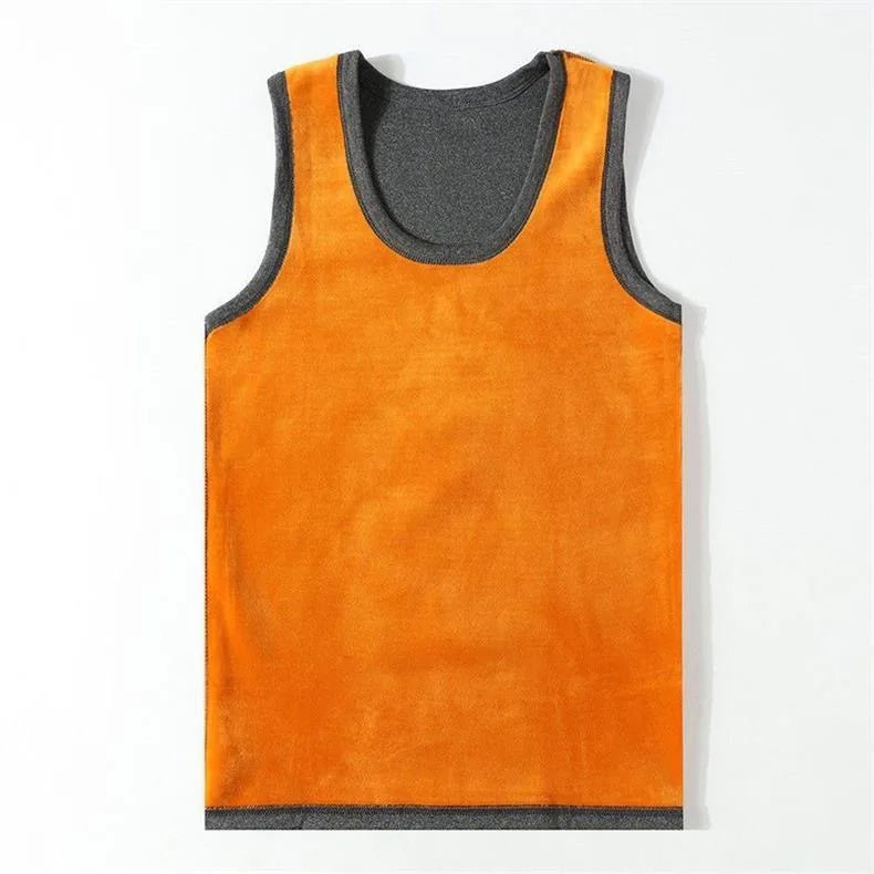 1pcs Men Thermal Underwear Man Sleeveless Vest Autumn WinterThermo Lingerie Men's Warm Top Thickening Thermo Vest Undershirt