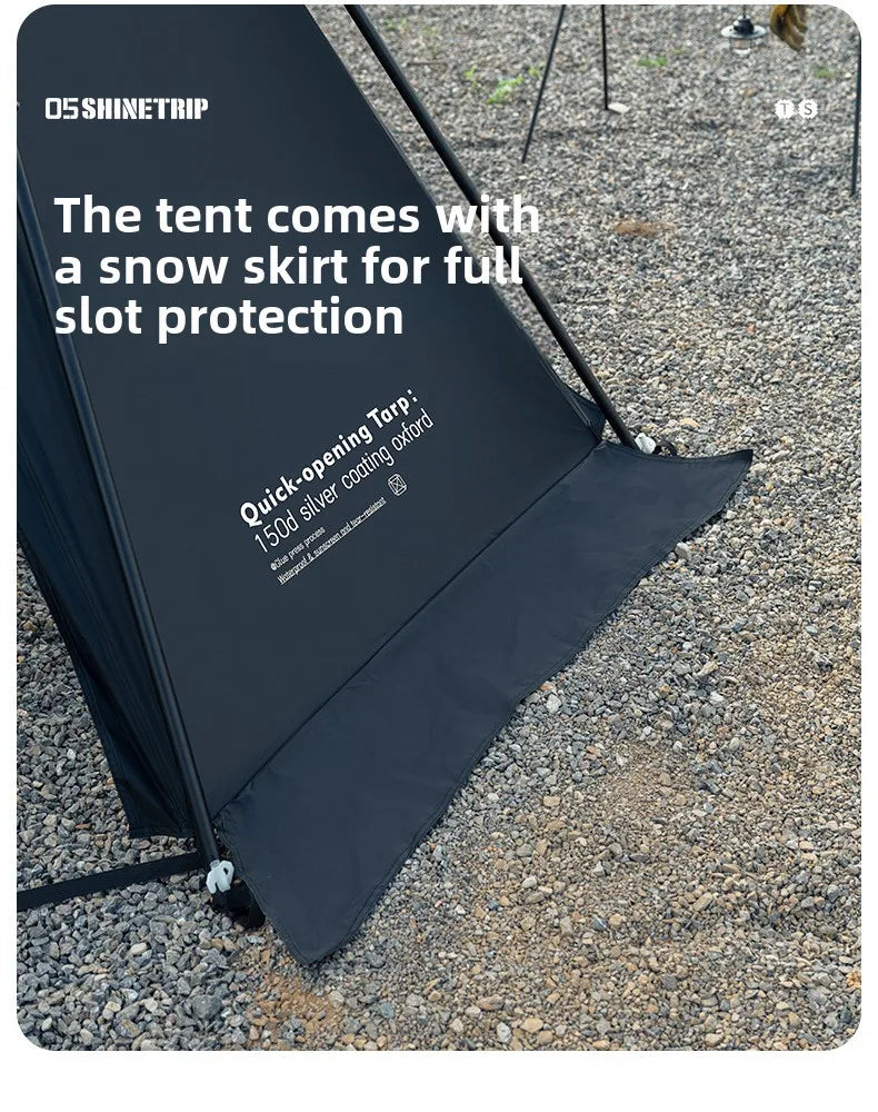 ShineTrip Auto Dome 05 Tent | Quick Setup, 4-Season, Silver UV