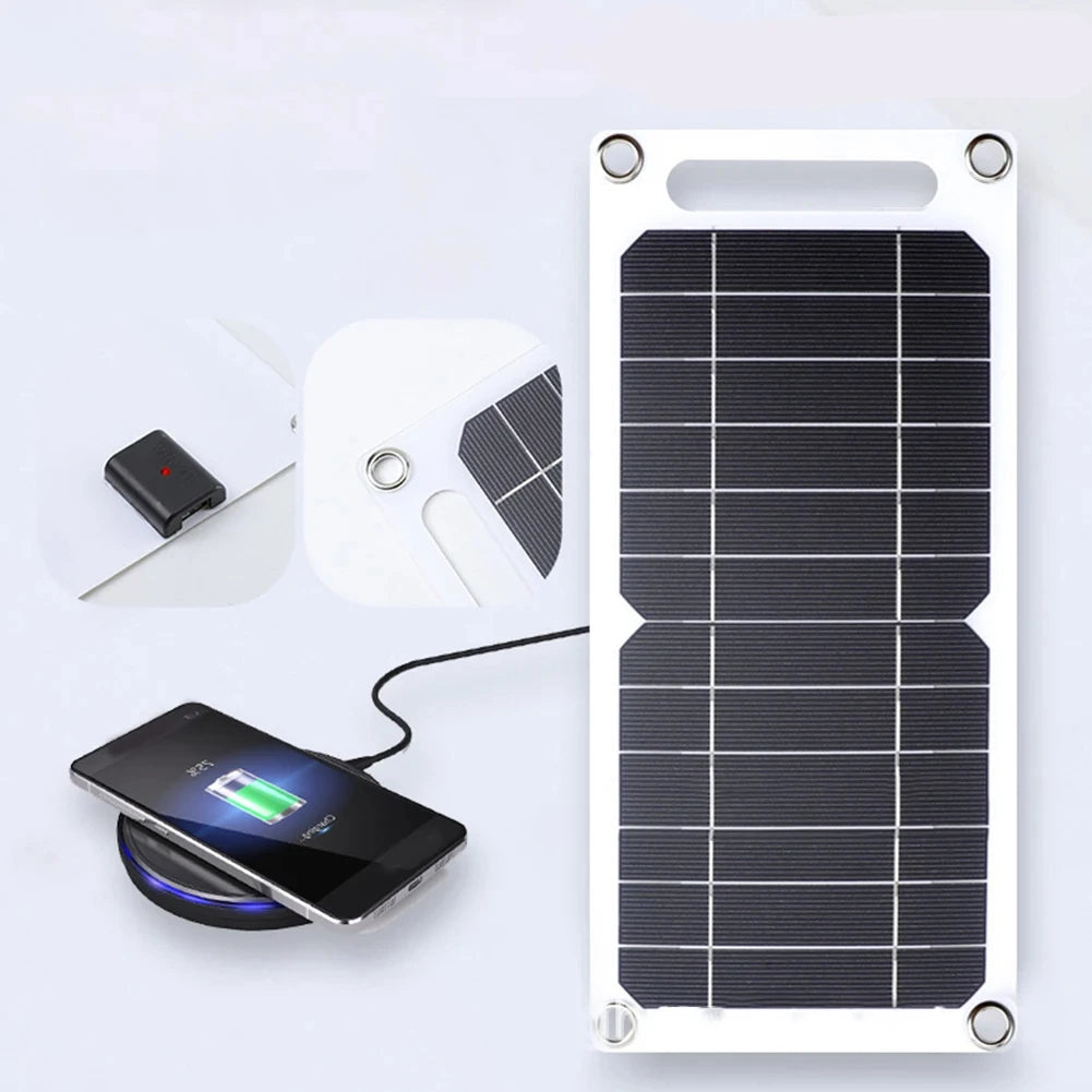 30W Sunpower Portable Solar Panel 5V Solar Plate WithUSB Safe Stabilize Charger ForPower Bank Phone Outdoor Camping Home RV Gift