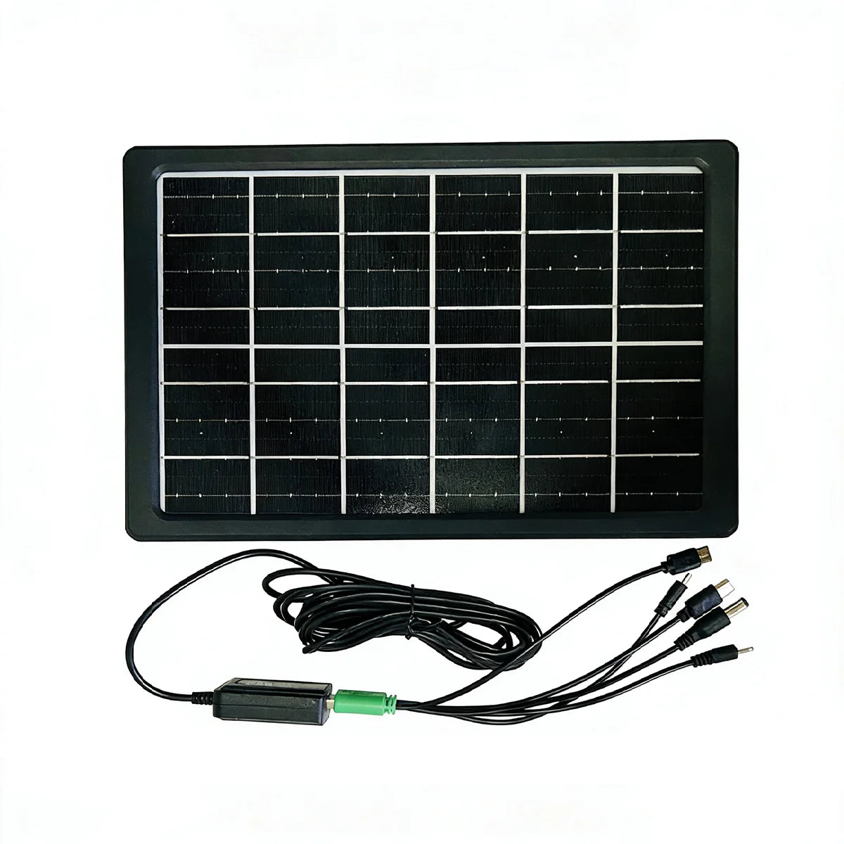 10W 5V Solar Battery Charger For Security Camera Portable Solar Power Panel With Micro USB Type-C Output Solar Panel Charger Kit