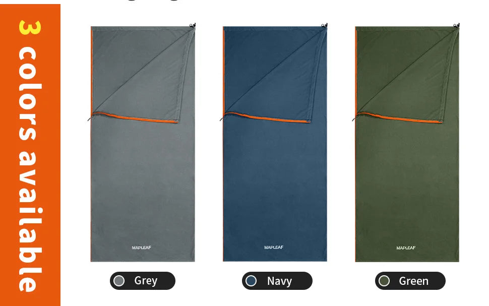 MAPLEAF Fleece Sleeping Bag Liner Lightweight Winter Sleeping Sack Sleeping Bag Sheet Travel Camping Sheet Camping Blanket Liner