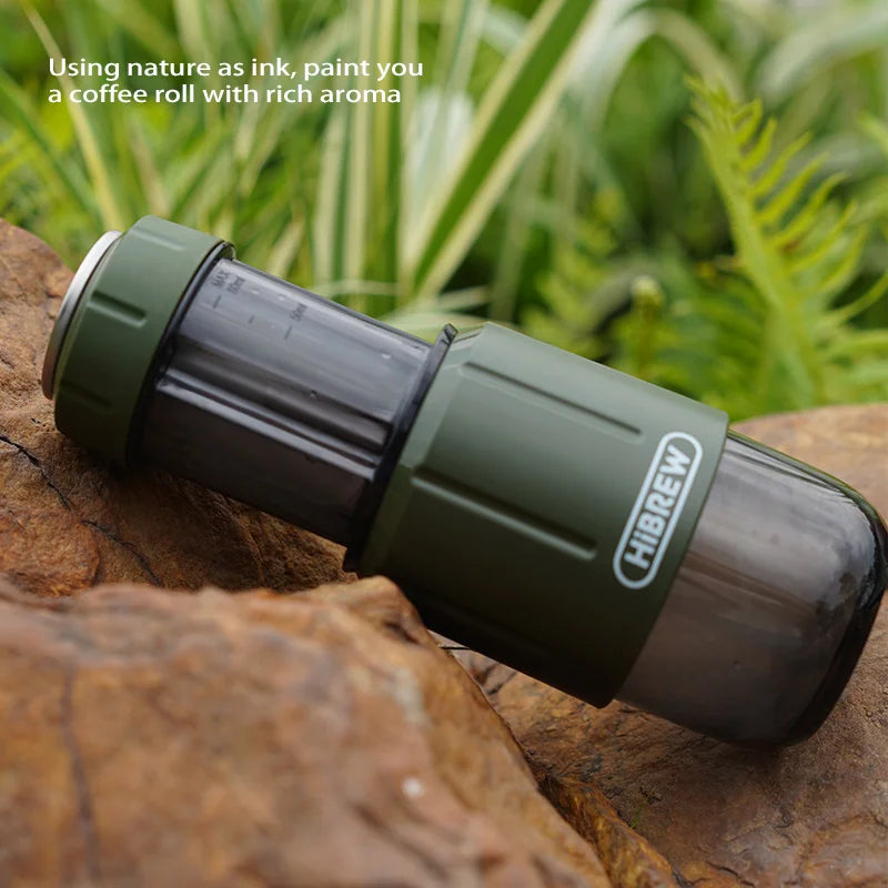 HiBREW H4D 2-in-1 Portable Espresso Maker — Hand-Press, Capsule & Ground, Hot/Cold