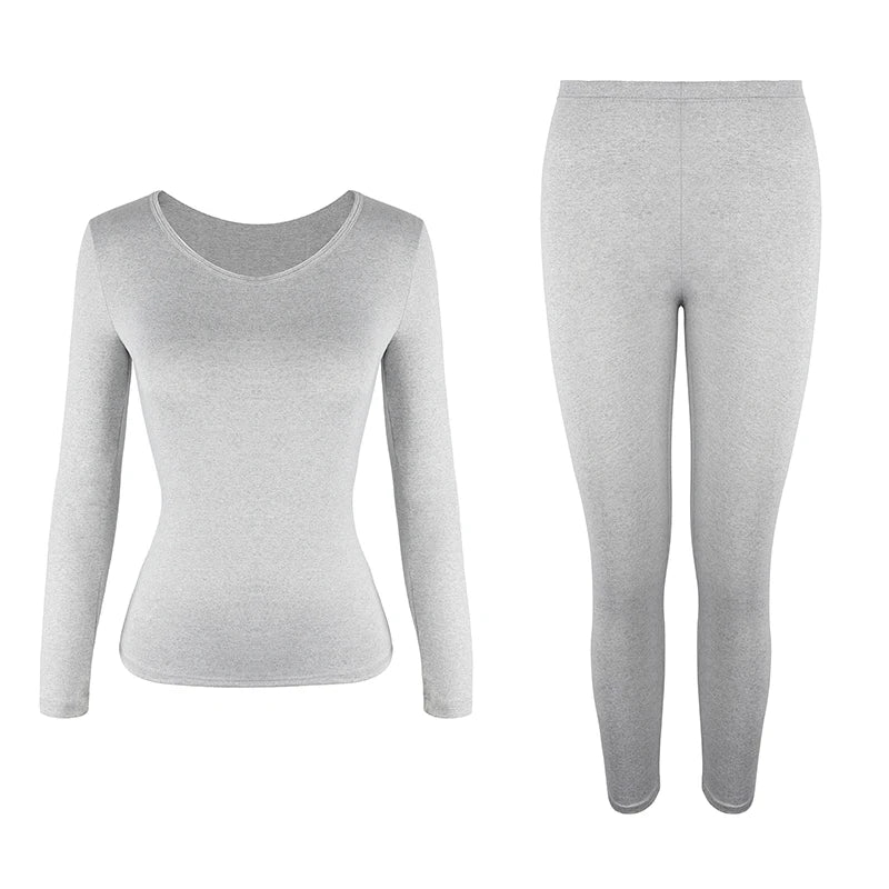 Women Thermal Underwear Set 2 Pack Long Johns Ultra Soft Fleece Lined Base Layer Keep Warm Cold Weather Top Bottom
