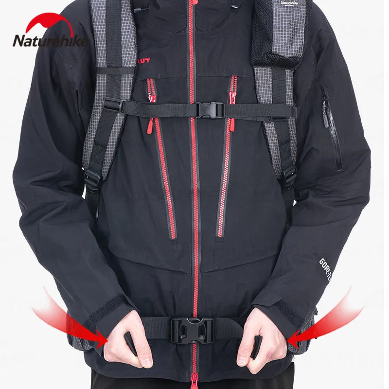 Naturehike Rock Series Hiking Backpack | 40L / 60L, Rain Cover, 420D Nylon