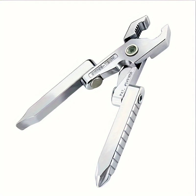 EDC 6-In-1 Portable Foldable Mini Pliers, Multifunctional Outdoor Survival Clamp Tool, Camping Equipment, Pocket Gear Kit Access